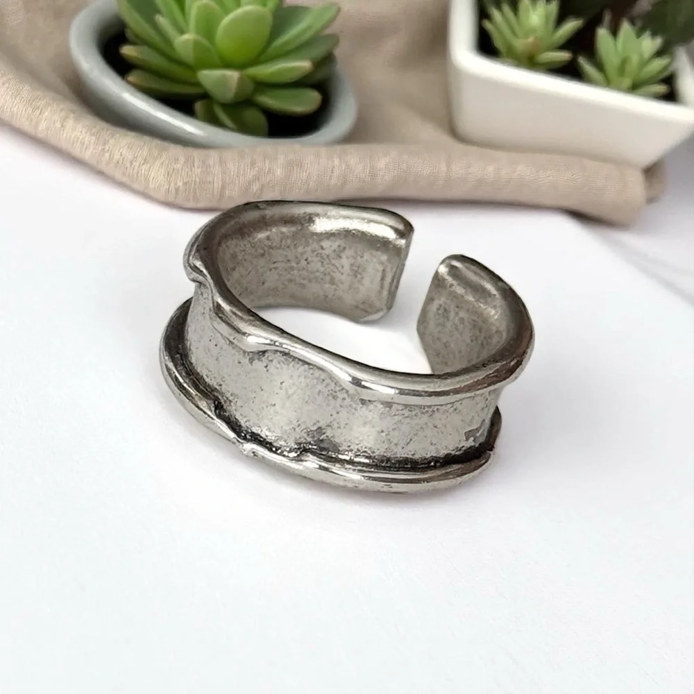 5 For $25💫Trendy Whimsigoth Silver Ring